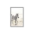 Picture of Summer Zebra _GroupedProduct_Rectangle_Portrait_Mini_ _GroupedProduct_Rectangle_Portrait_Canvas_Framed_