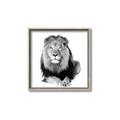 Picture of Lion Black and White _GroupedProduct_Square_Mini_ _GroupedProduct_Square_Canvas_Framed_