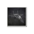 Picture of Blueprint Jet I _GroupedProduct_Square_Mini_ _GroupedProduct_Square_Canvas_Framed_