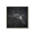Picture of Blueprint Jet I _GroupedProduct_Square_Mini_ _GroupedProduct_Square_Canvas_Framed_