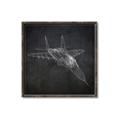Picture of Blueprint Jet I _GroupedProduct_Square_Mini_ _GroupedProduct_Square_Canvas_Framed_