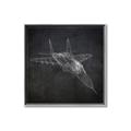 Picture of Blueprint Jet I _GroupedProduct_Square_Mini_ _GroupedProduct_Square_Canvas_Framed_