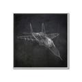 Picture of Blueprint Jet I _GroupedProduct_Square_Mini_ _GroupedProduct_Square_Canvas_Framed_