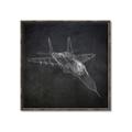 Picture of Blueprint Jet I _GroupedProduct_Square_Mini_ _GroupedProduct_Square_Canvas_Framed_