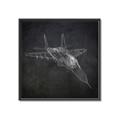 Picture of Blueprint Jet I _GroupedProduct_Square_Mini_ _GroupedProduct_Square_Canvas_Framed_