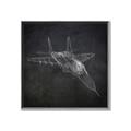 Picture of Blueprint Jet I _GroupedProduct_Square_Mini_ _GroupedProduct_Square_Canvas_Framed_