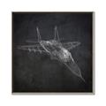 Picture of Blueprint Jet I _GroupedProduct_Square_Mini_ _GroupedProduct_Square_Canvas_Framed_