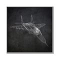 Picture of Blueprint Jet I _GroupedProduct_Square_Mini_ _GroupedProduct_Square_Canvas_Framed_