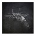 Picture of Blueprint Jet I _GroupedProduct_Square_Mini_ _GroupedProduct_Square_Canvas_Framed_