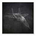 Picture of Blueprint Jet I _GroupedProduct_Square_Mini_ _GroupedProduct_Square_Canvas_Framed_