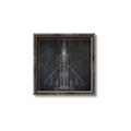 Picture of Blueprint Jet II _GroupedProduct_Square_Mini_ _GroupedProduct_Square_Canvas_Framed_