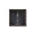 Picture of Blueprint Jet II _GroupedProduct_Square_Mini_ _GroupedProduct_Square_Canvas_Framed_