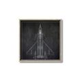 Picture of Blueprint Jet II _GroupedProduct_Square_Mini_ _GroupedProduct_Square_Canvas_Framed_