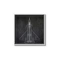 Picture of Blueprint Jet II _GroupedProduct_Square_Mini_ _GroupedProduct_Square_Canvas_Framed_