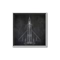 Picture of Blueprint Jet II _GroupedProduct_Square_Mini_ _GroupedProduct_Square_Canvas_Framed_