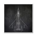 Picture of Blueprint Jet II _GroupedProduct_Square_Mini_ _GroupedProduct_Square_Canvas_Framed_