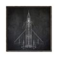 Picture of Blueprint Jet II _GroupedProduct_Square_Mini_ _GroupedProduct_Square_Canvas_Framed_