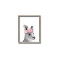 Picture of Kangaroo with floral _GroupedProduct_Rectangle_Portrait_Mini_ _GroupedProduct_Rectangle_Portrait_Canvas_Framed_