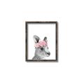 Picture of Kangaroo with floral _GroupedProduct_Rectangle_Portrait_Mini_ _GroupedProduct_Rectangle_Portrait_Canvas_Framed_