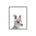 Picture of Kangaroo with floral _GroupedProduct_Rectangle_Portrait_Mini_ _GroupedProduct_Rectangle_Portrait_Canvas_Framed_