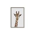 Picture of Baby Giraffe _GroupedProduct_Rectangle_Portrait_Mini_ _GroupedProduct_Rectangle_Portrait_Canvas_Framed_
