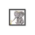 Picture of Baby Elephant with Duck  _GroupedProduct_Square_Mini_ _GroupedProduct_Square_Canvas_Framed_
