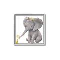 Picture of Baby Elephant with Duck  _GroupedProduct_Square_Mini_ _GroupedProduct_Square_Canvas_Framed_