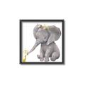 Picture of Baby Elephant with Duck  _GroupedProduct_Square_Mini_ _GroupedProduct_Square_Canvas_Framed_