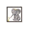 Picture of Baby Elephant with Duck  _GroupedProduct_Square_Mini_ _GroupedProduct_Square_Canvas_Framed_