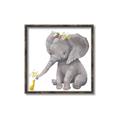 Picture of Baby Elephant with Duck  _GroupedProduct_Square_Mini_ _GroupedProduct_Square_Canvas_Framed_