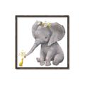 Picture of Baby Elephant with Duck  _GroupedProduct_Square_Mini_ _GroupedProduct_Square_Canvas_Framed_
