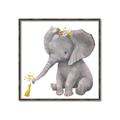 Picture of Baby Elephant with Duck  _GroupedProduct_Square_Mini_ _GroupedProduct_Square_Canvas_Framed_