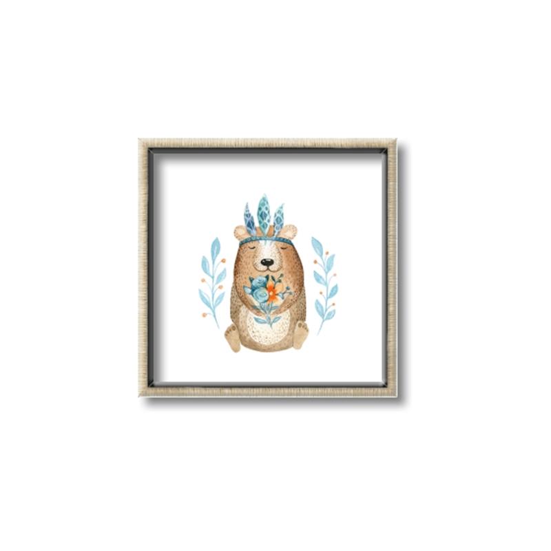 Picture of Wild Bear _GroupedProduct_Square_Mini_ _GroupedProduct_Square_Canvas_Framed_