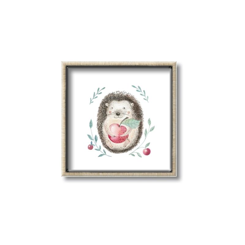 Picture of Wild Hedgehog _GroupedProduct_Square_Mini_ _GroupedProduct_Square_Canvas_Framed_