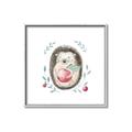Picture of Wild Hedgehog _GroupedProduct_Square_Mini_ _GroupedProduct_Square_Canvas_Framed_