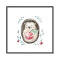 Picture of Wild Hedgehog _GroupedProduct_Square_Mini_ _GroupedProduct_Square_Canvas_Framed_