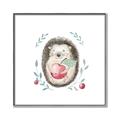 Picture of Wild Hedgehog _GroupedProduct_Square_Mini_ _GroupedProduct_Square_Canvas_Framed_