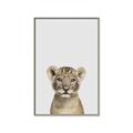 Picture of Baby Lion _GroupedProduct_Rectangle_Portrait_Mini_ _GroupedProduct_Rectangle_Portrait_Canvas_Framed_