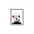 Picture of Flower Crown Panda _GroupedProduct_Rectangle_Portrait_Mini_ _GroupedProduct_Rectangle_Portrait_Canvas_Framed_