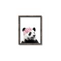 Picture of Flower Crown Panda _GroupedProduct_Rectangle_Portrait_Mini_ _GroupedProduct_Rectangle_Portrait_Canvas_Framed_