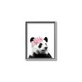 Picture of Flower Crown Panda _GroupedProduct_Rectangle_Portrait_Mini_ _GroupedProduct_Rectangle_Portrait_Canvas_Framed_