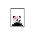 Picture of Flower Crown Panda _GroupedProduct_Rectangle_Portrait_Mini_ _GroupedProduct_Rectangle_Portrait_Canvas_Framed_