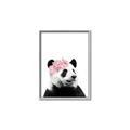 Picture of Flower Crown Panda _GroupedProduct_Rectangle_Portrait_Mini_ _GroupedProduct_Rectangle_Portrait_Canvas_Framed_