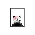 Picture of Flower Crown Panda _GroupedProduct_Rectangle_Portrait_Mini_ _GroupedProduct_Rectangle_Portrait_Canvas_Framed_