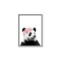 Picture of Flower Crown Panda _GroupedProduct_Rectangle_Portrait_Mini_ _GroupedProduct_Rectangle_Portrait_Canvas_Framed_