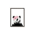 Picture of Flower Crown Panda _GroupedProduct_Rectangle_Portrait_Mini_ _GroupedProduct_Rectangle_Portrait_Canvas_Framed_