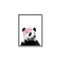 Picture of Flower Crown Panda _GroupedProduct_Rectangle_Portrait_Mini_ _GroupedProduct_Rectangle_Portrait_Canvas_Framed_