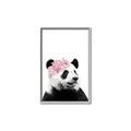 Picture of Flower Crown Panda _GroupedProduct_Rectangle_Portrait_Mini_ _GroupedProduct_Rectangle_Portrait_Canvas_Framed_