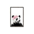 Picture of Flower Crown Panda _GroupedProduct_Rectangle_Portrait_Mini_ _GroupedProduct_Rectangle_Portrait_Canvas_Framed_