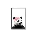 Picture of Flower Crown Panda _GroupedProduct_Rectangle_Portrait_Mini_ _GroupedProduct_Rectangle_Portrait_Canvas_Framed_